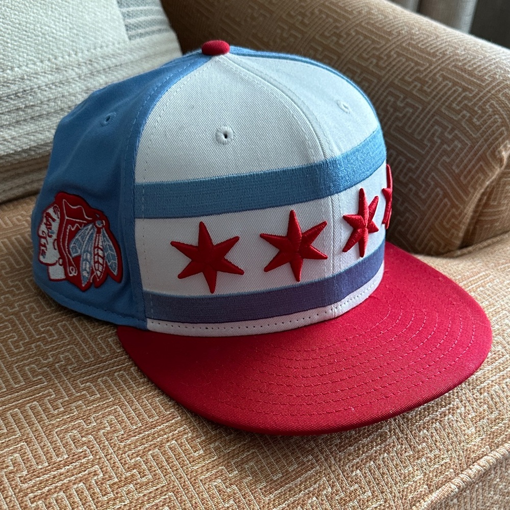 New Era Blue and Black Cap